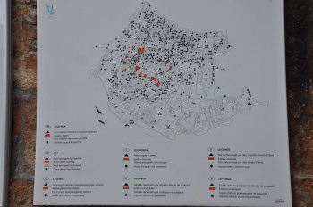 市街の爆撃被害の地図