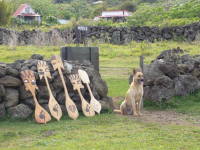 タハイ村／土産物と犬