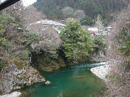 渓谷の景色(宿付近)